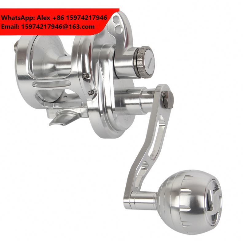 Trolling Reel - Salzwasser-Trollingrolle aus Aluminium, CNC-gefräst, 100 200