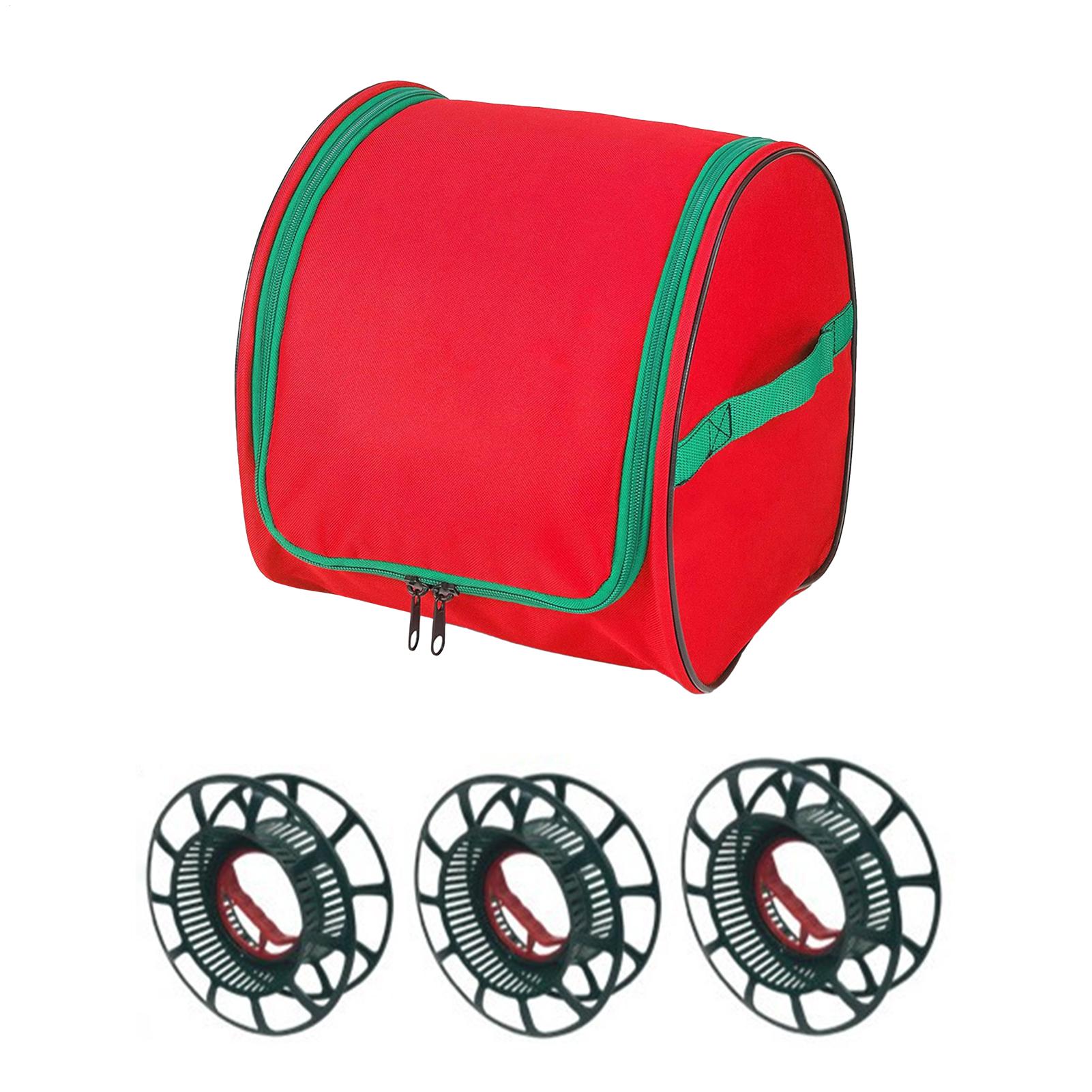 Reel Bag - Weihnachtsbeleuchtungs-Aufbewahrungstasche aus Oxford-Gewebe, reißfest, mit 3