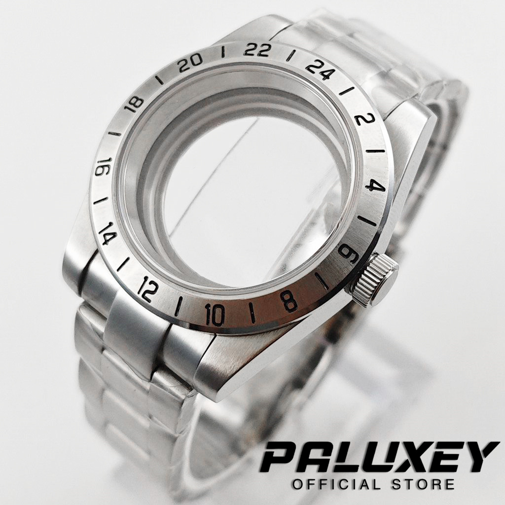 Reel Case - NH35 39mm Bay Series 24-Stunden-GMT-Stahllünette Saphirglas
