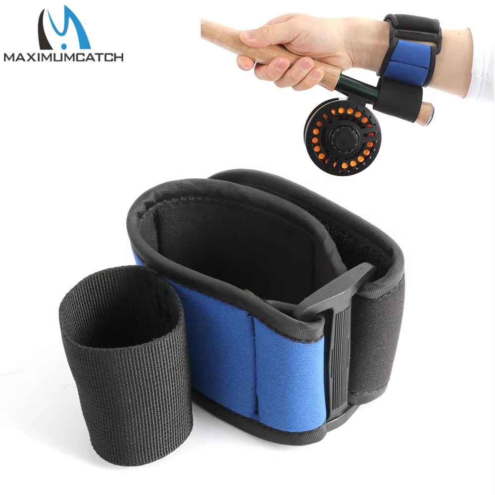 Fly Reel - MAXCATCH Neopren-Angelhandgelenkstütze, Wurfhilfe, Rutenhalter, weicher, elastischer