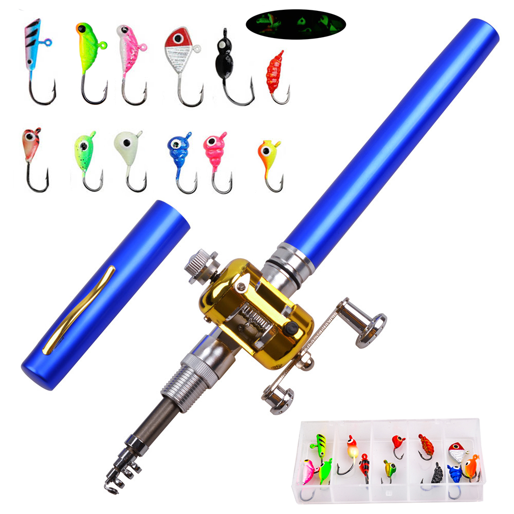Ice Fishing Reel - Mini Eis Angelrute Combo mit 12