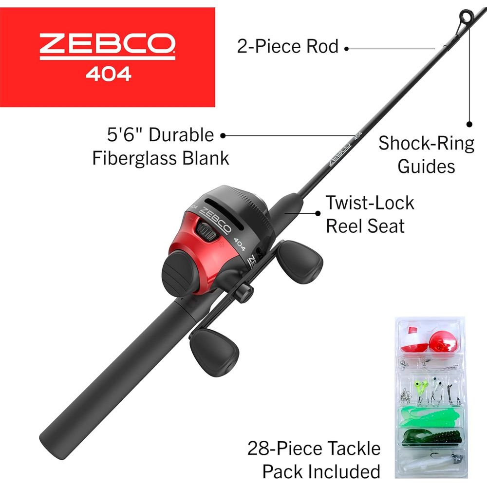 5'6 Zweiteiliges Fiberglas-Spi – Spincast Reel Bewertung und Preis